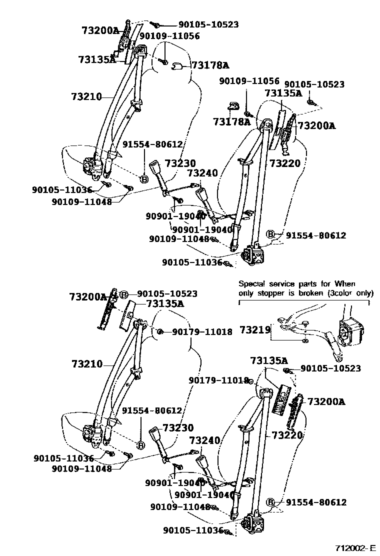 7104 — SEAT BELT & CHILD RESTRAINT SEAT