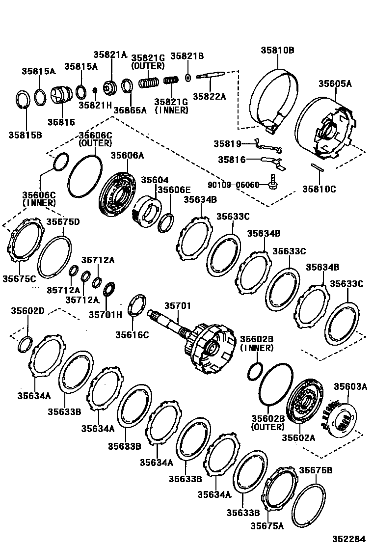3507 — BRAKE BAND & MULTIPLE DISC CLUTCH (ATM)