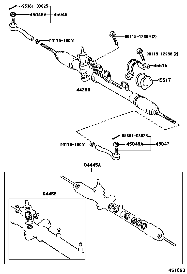 4505 — FRONT STEERING GEAR & LINK