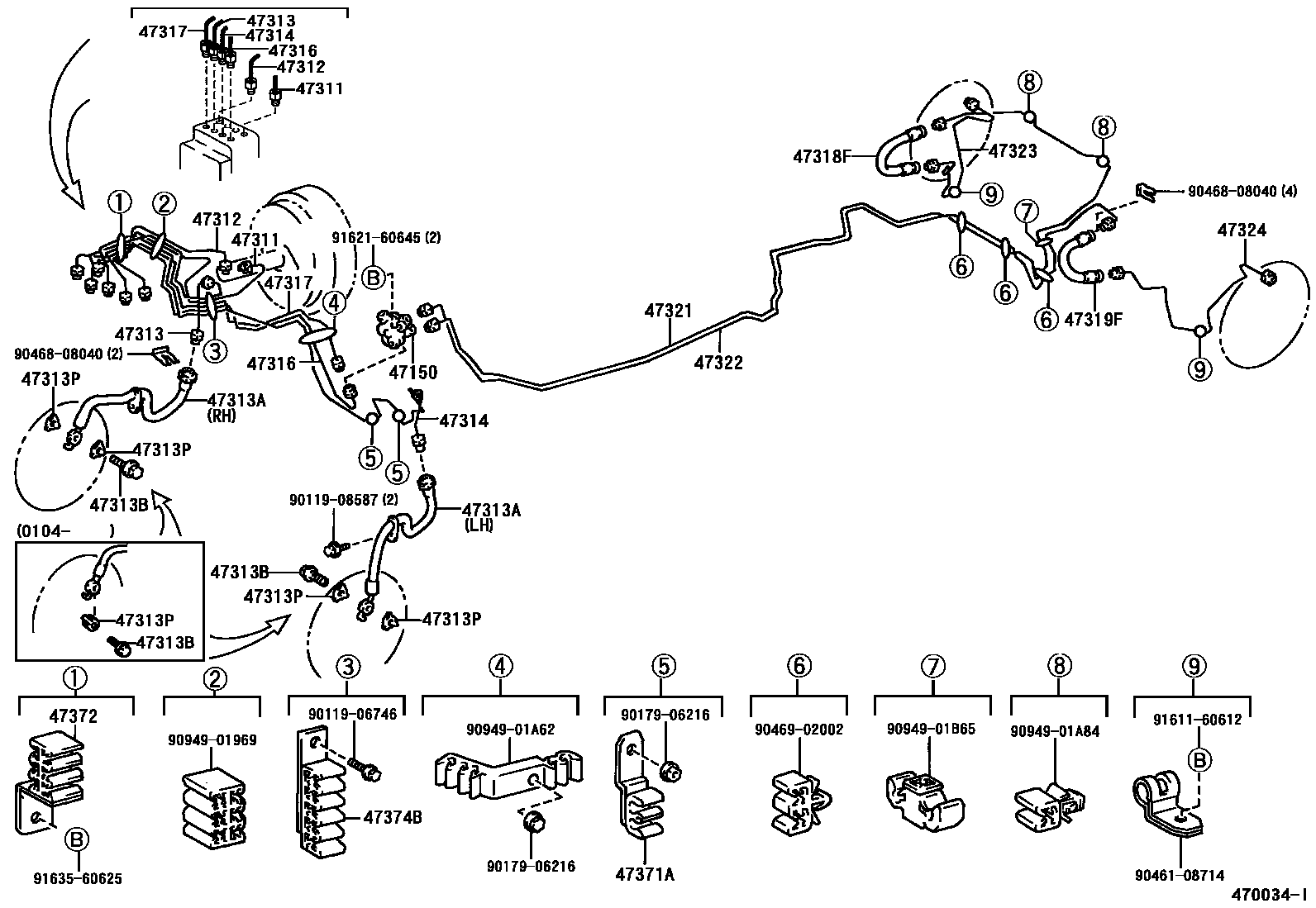4708 — BRAKE TUBE & CLAMP