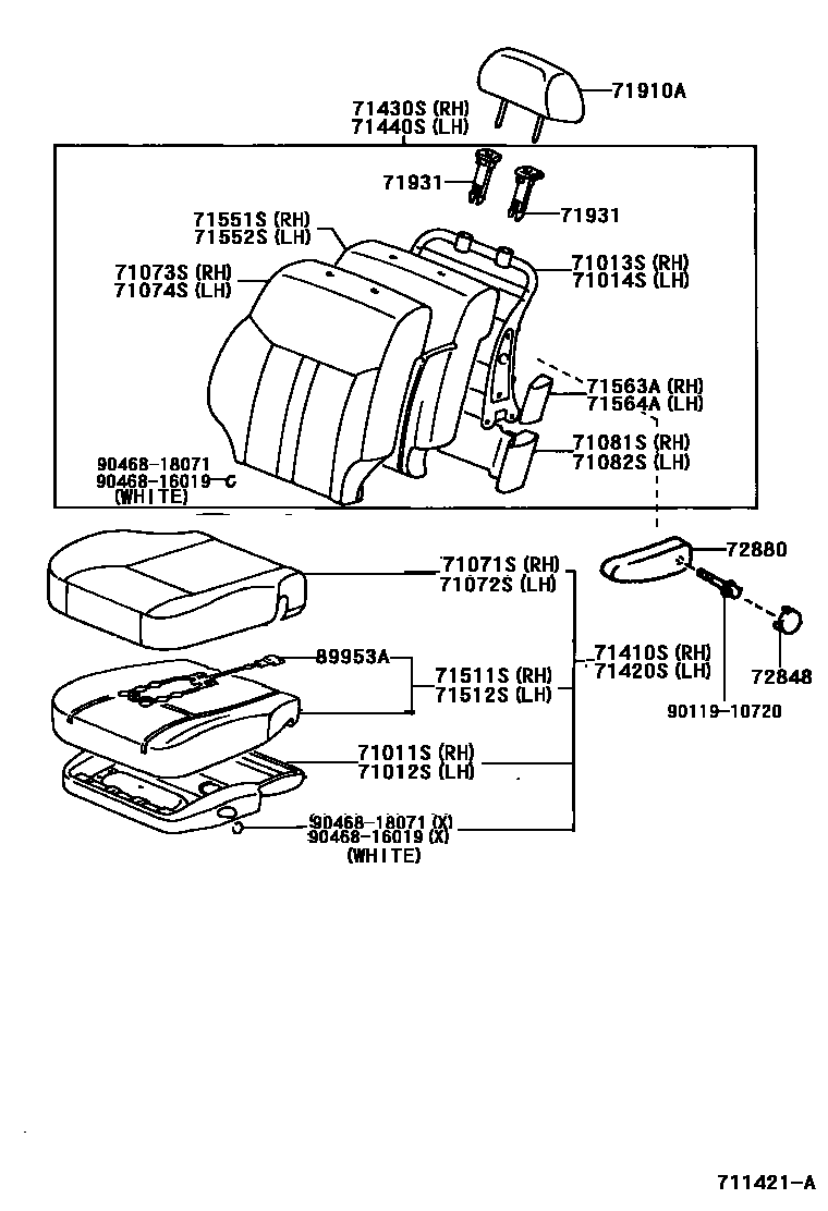 7101 — FRONT SEAT & SEAT TRACK
