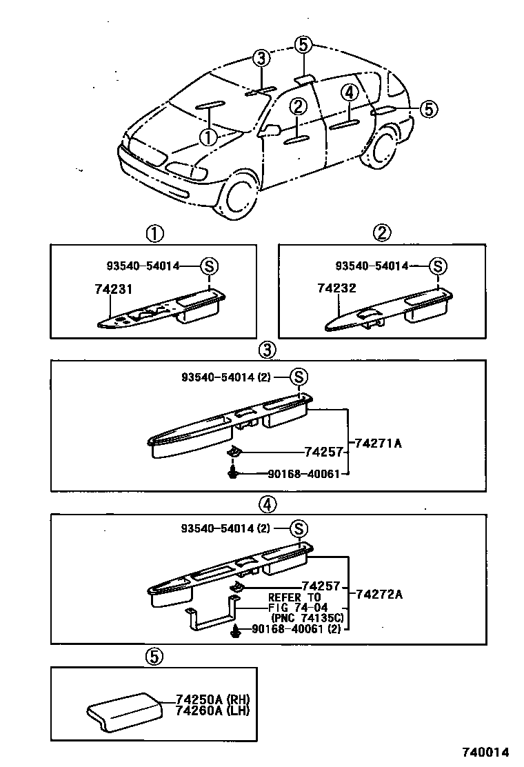 7401 — ARMREST & VISOR