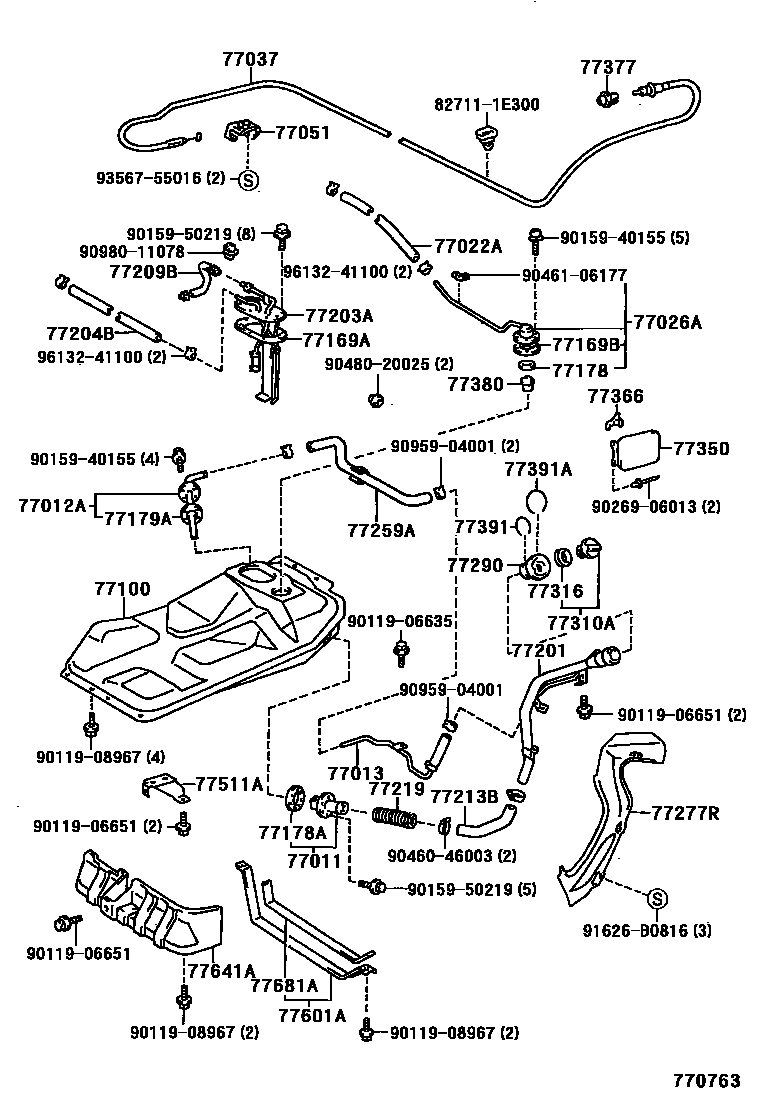 7701 — FUEL TANK & TUBE