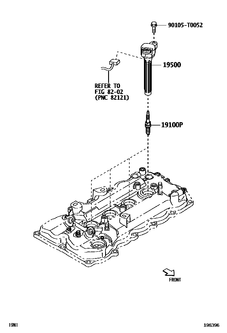 1901 — IGNITION COIL & SPARK PLUG / GLOW PLUG