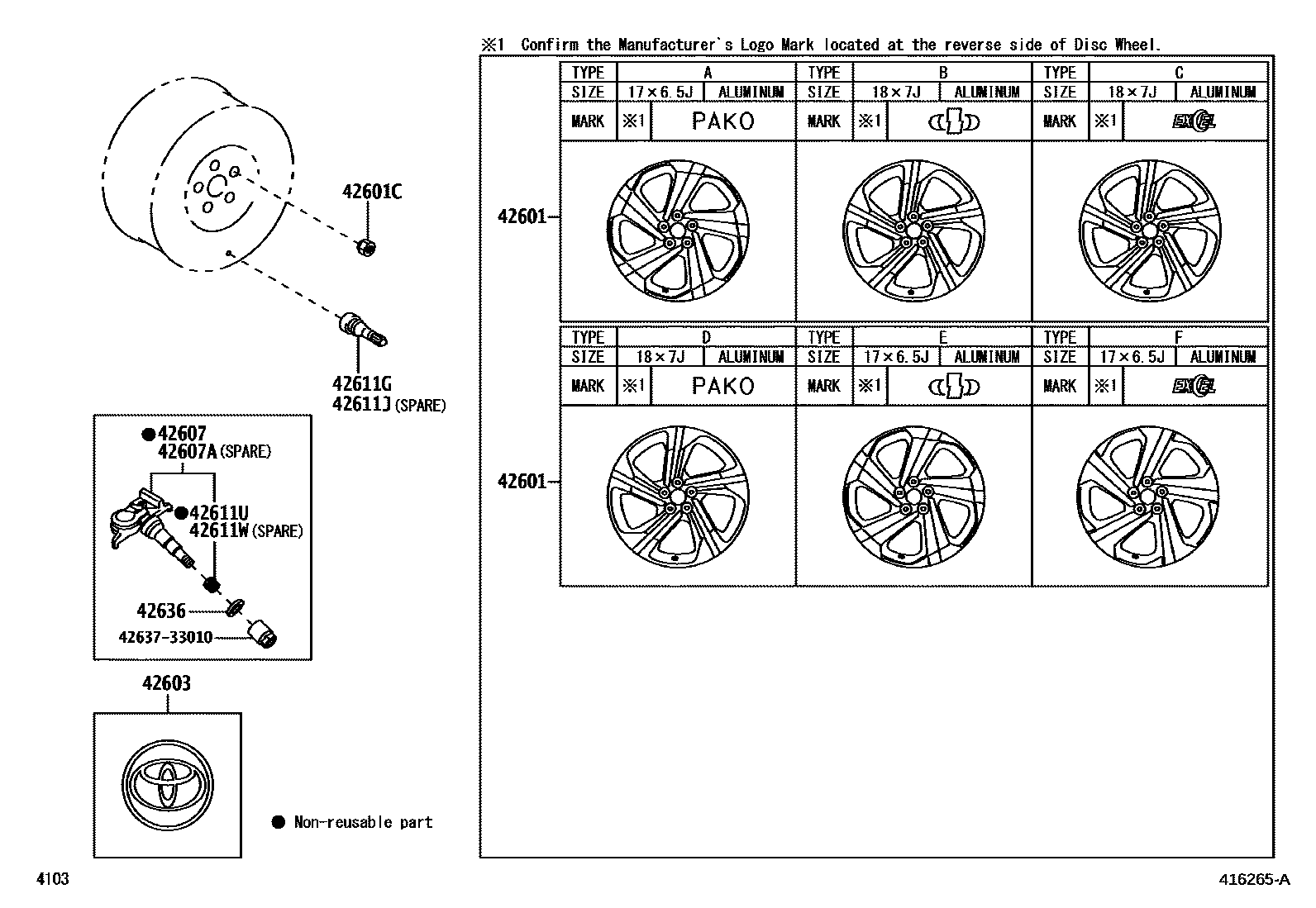 4103 — DISC WHEEL & WHEEL CAP