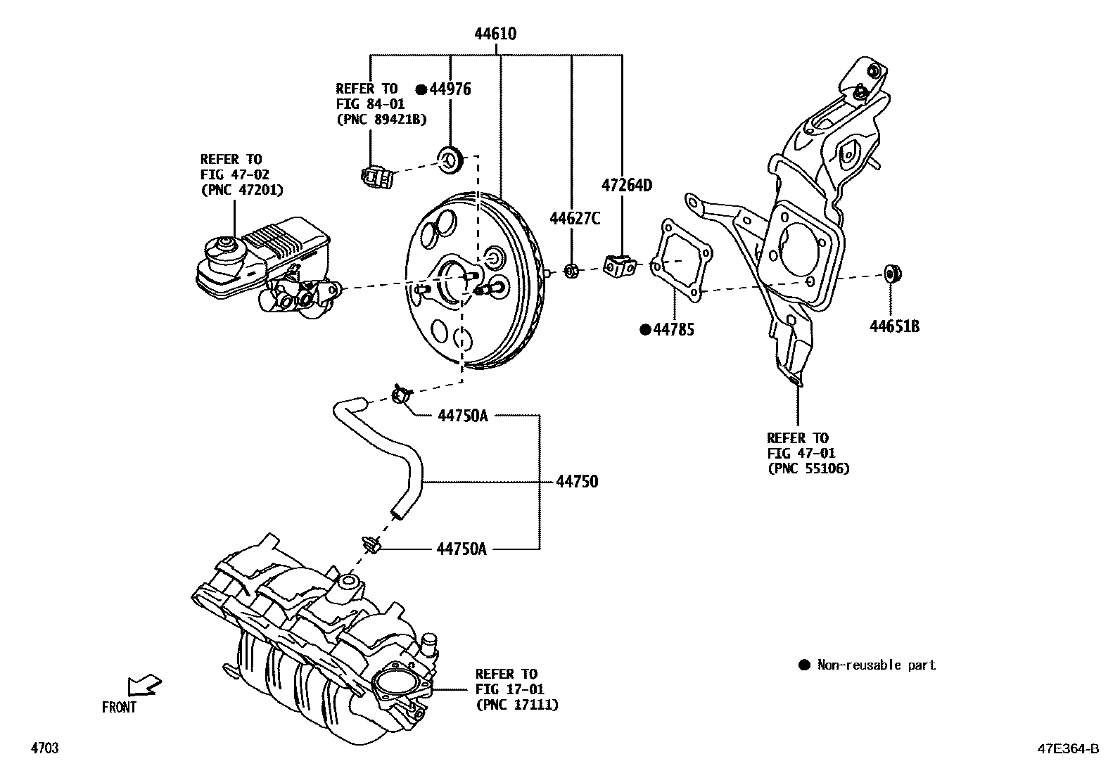 4703 — BRAKE BOOSTER & VACUUM TUBE