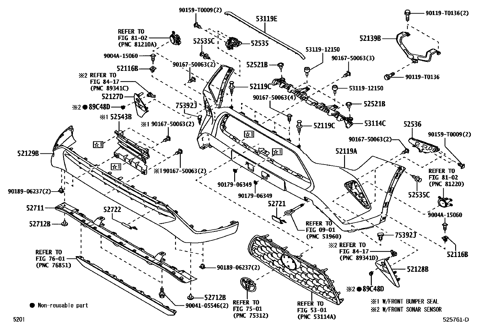 5201 — FRONT BUMPER & BUMPER STAY