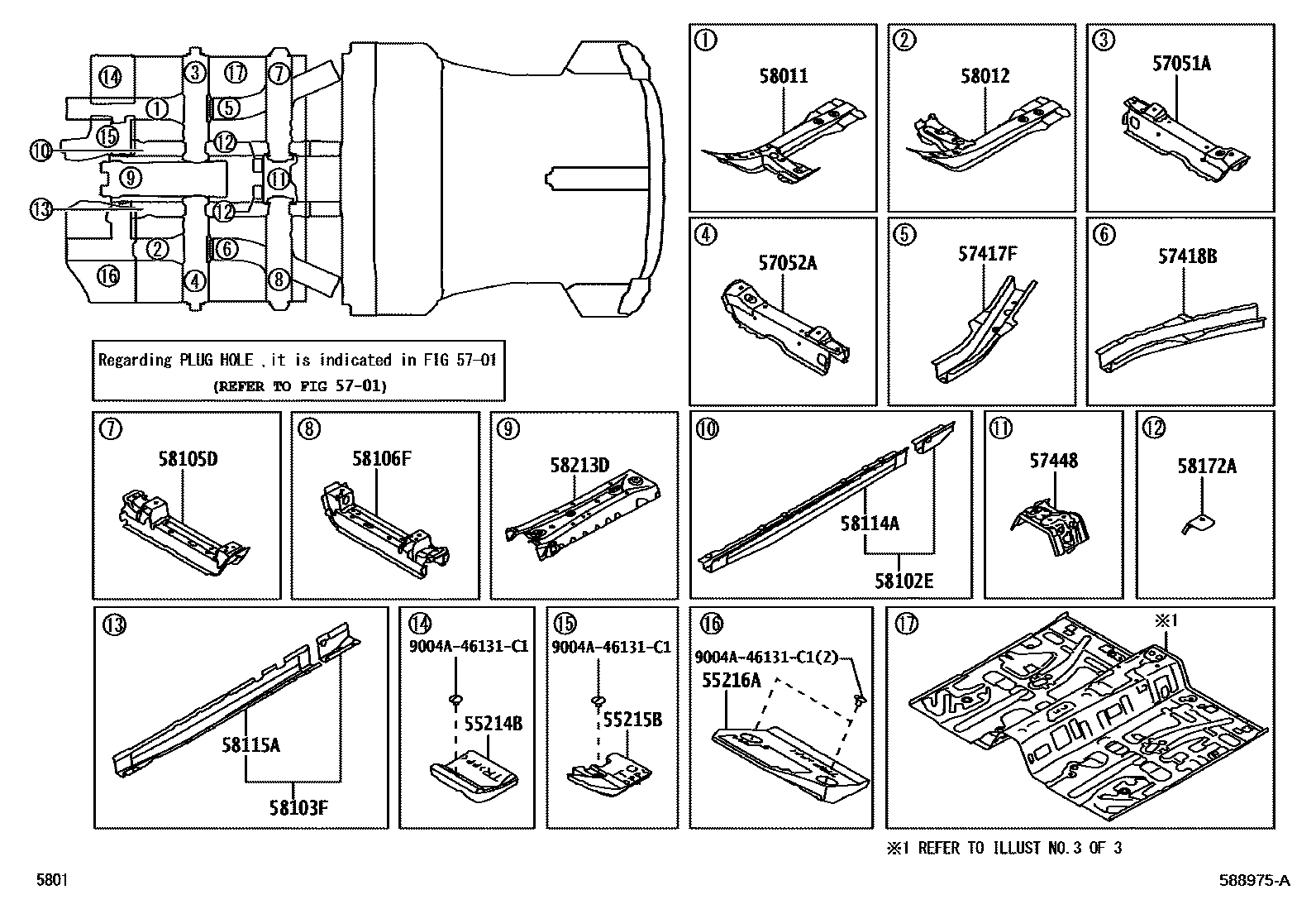 5801 — FLOOR PAN & LOWER BACK PANEL