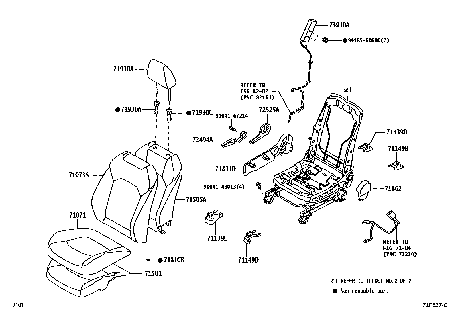7101 — FRONT SEAT & SEAT TRACK