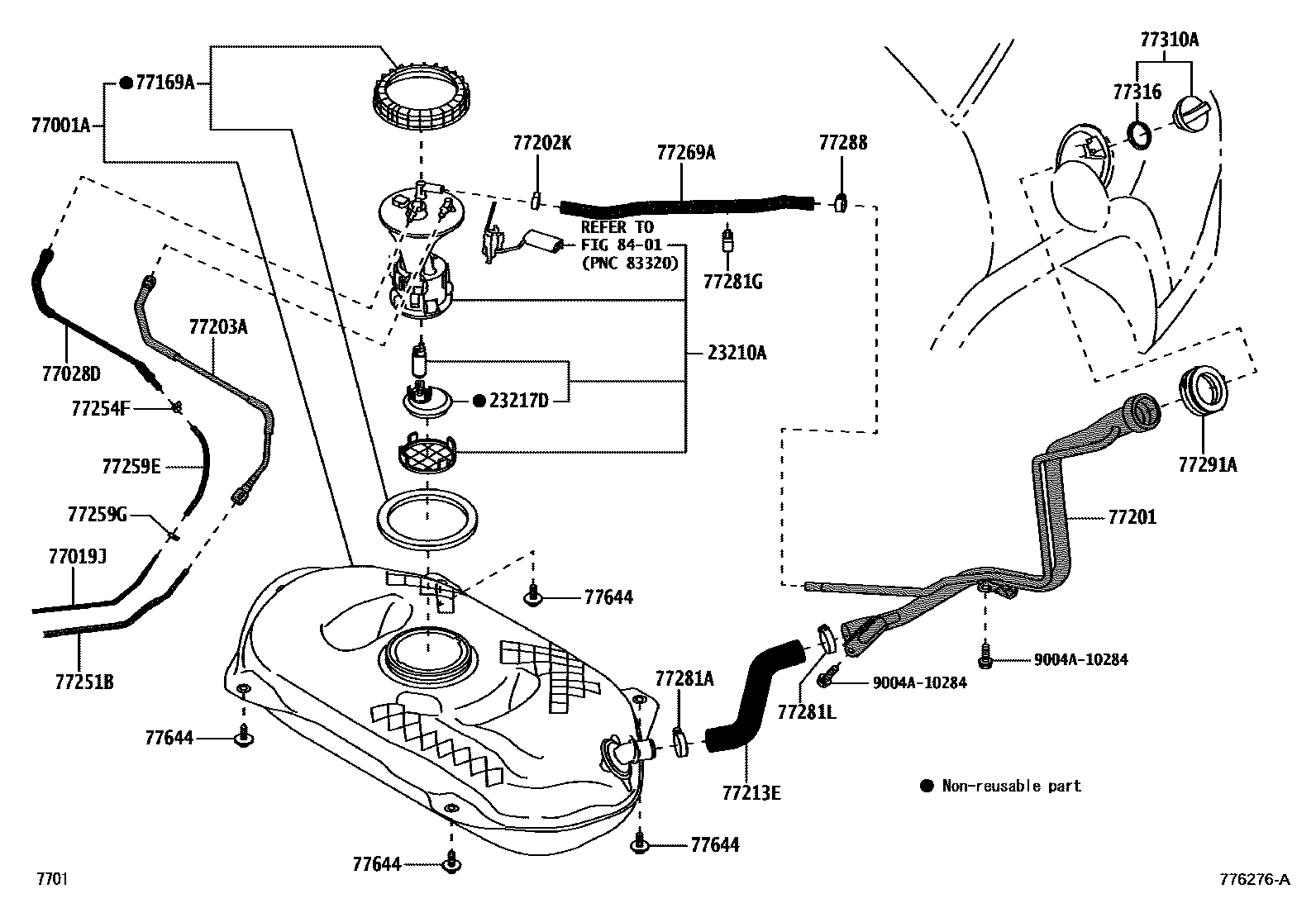 7701 — FUEL TANK & TUBE