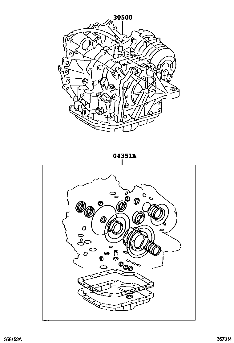 3501 — TRANSAXLE OR TRANSMISSION ASSY & GASKET KIT (ATM)