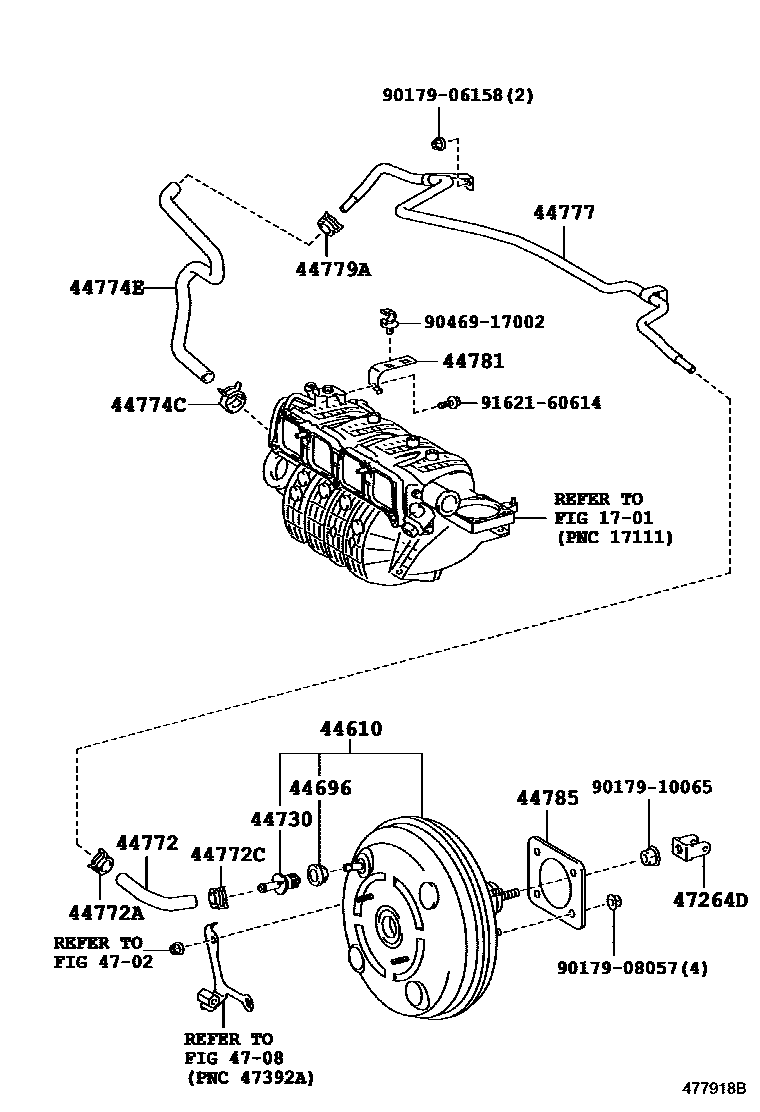 4703 — BRAKE BOOSTER & VACUUM TUBE
