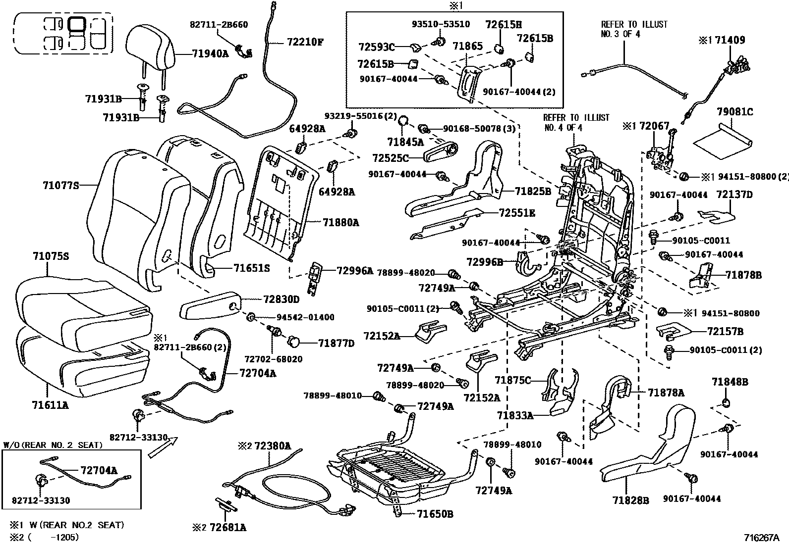 7102 — REAR SEAT & SEAT TRACK