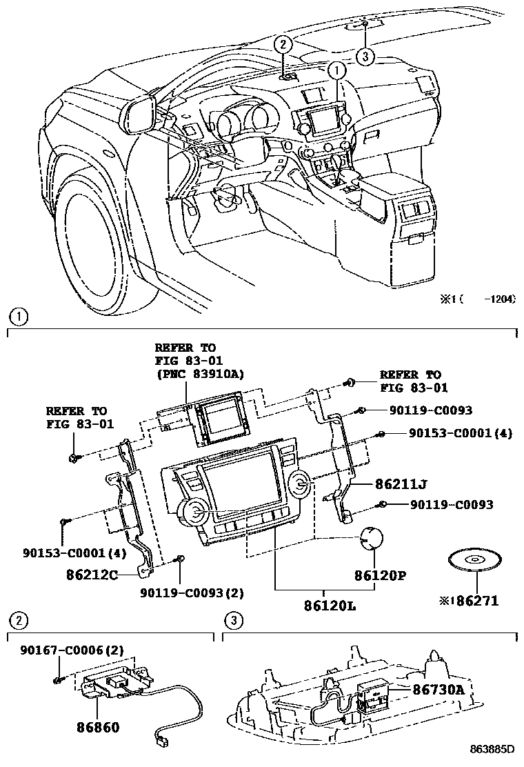 8603 — NAVIGATION & FRONT MONITOR DISPLAY