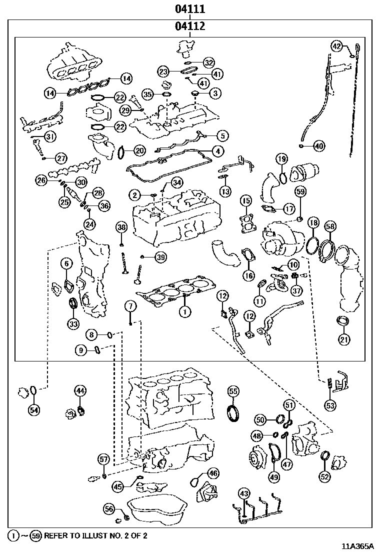 1103 — ENGINE OVERHAUL GASKET KIT