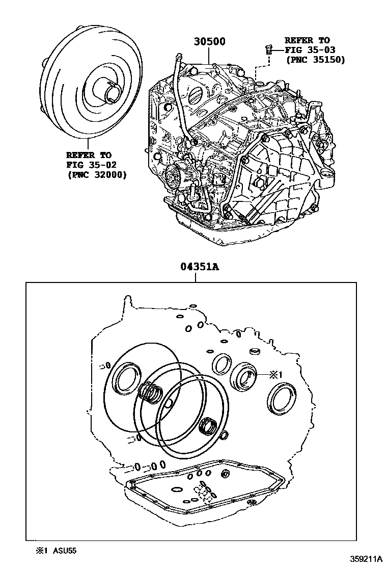 3501 — TRANSAXLE OR TRANSMISSION ASSY & GASKET KIT (ATM)