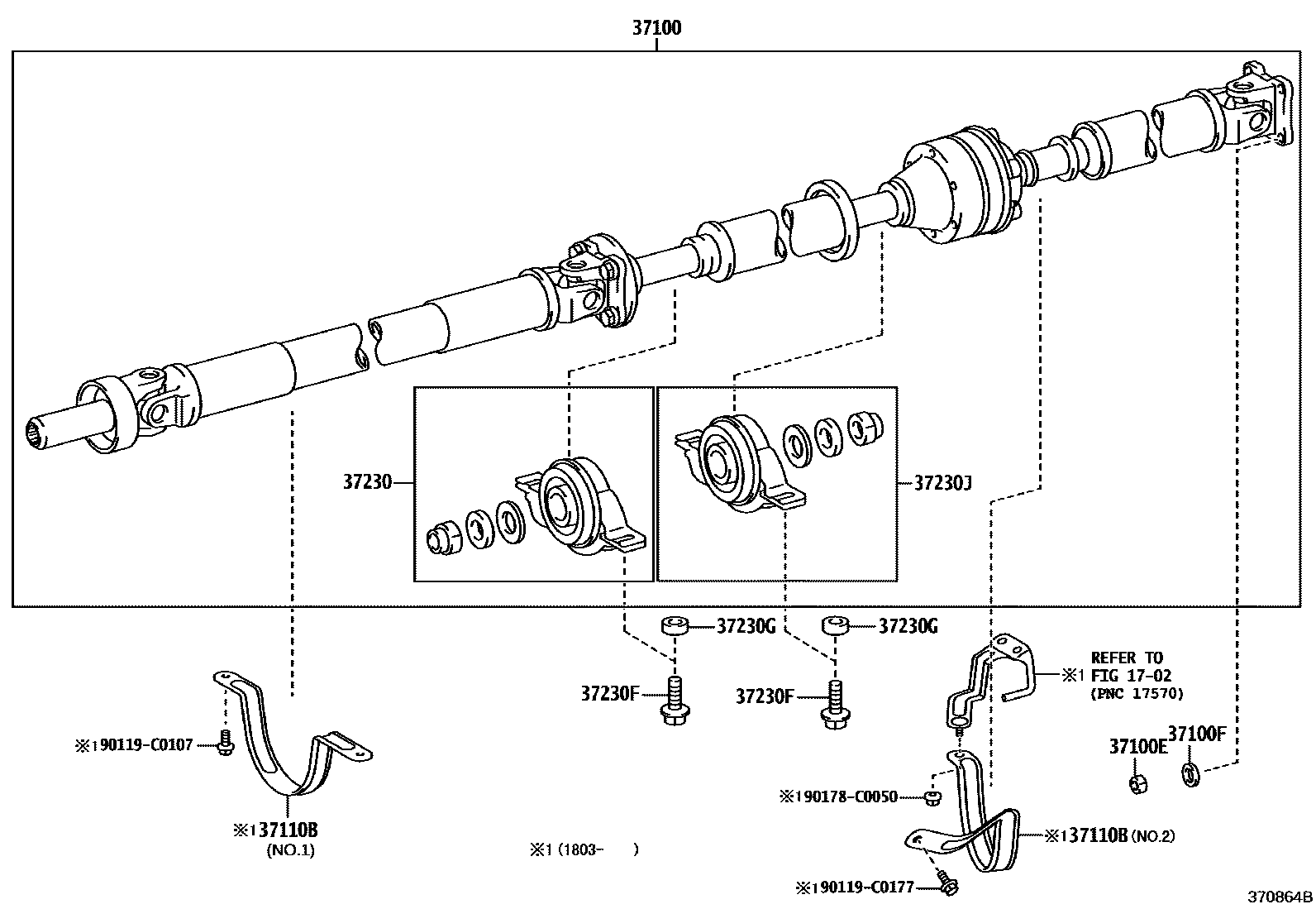 3701 — PROPELLER SHAFT & UNIVERSAL JOINT