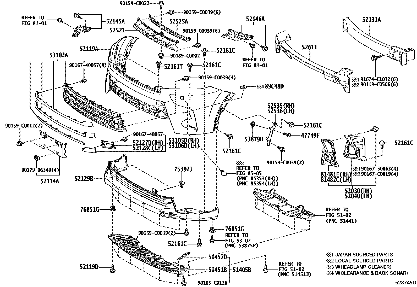 5201 — FRONT BUMPER & BUMPER STAY