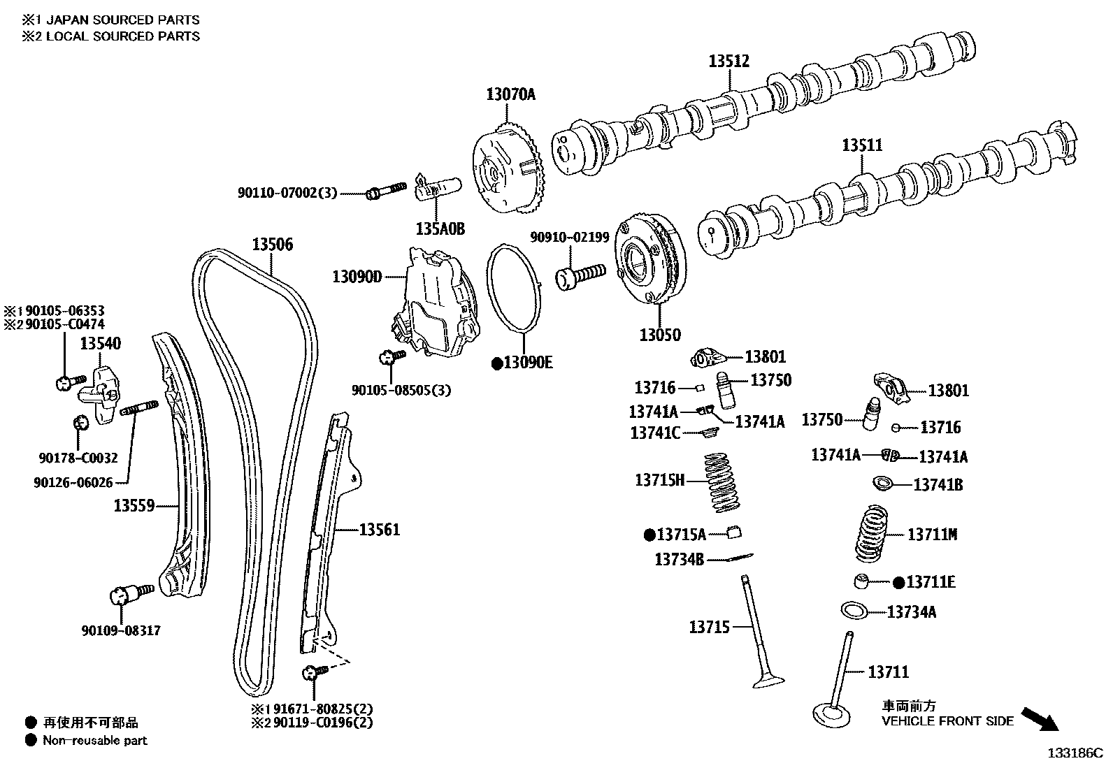 1302 — CAMSHAFT & VALVE