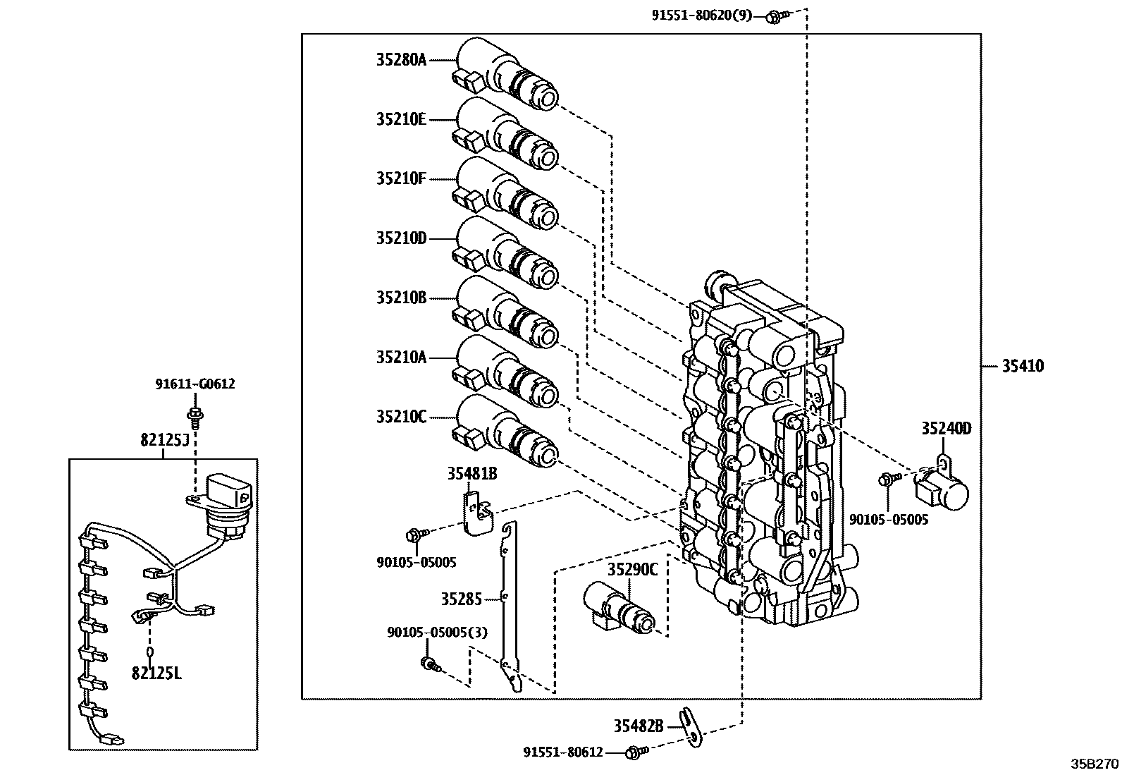 3512 — VALVE BODY & OIL STRAINER (ATM)