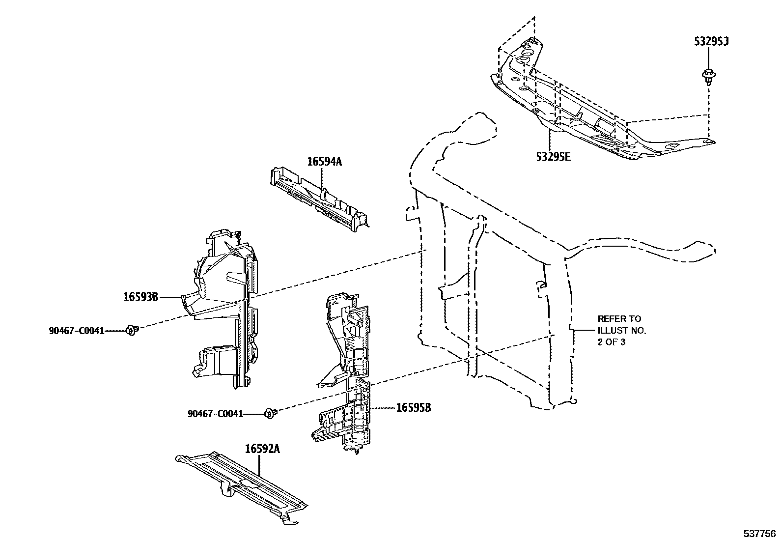 5304 — FRONT FENDER APRON & DASH PANEL
