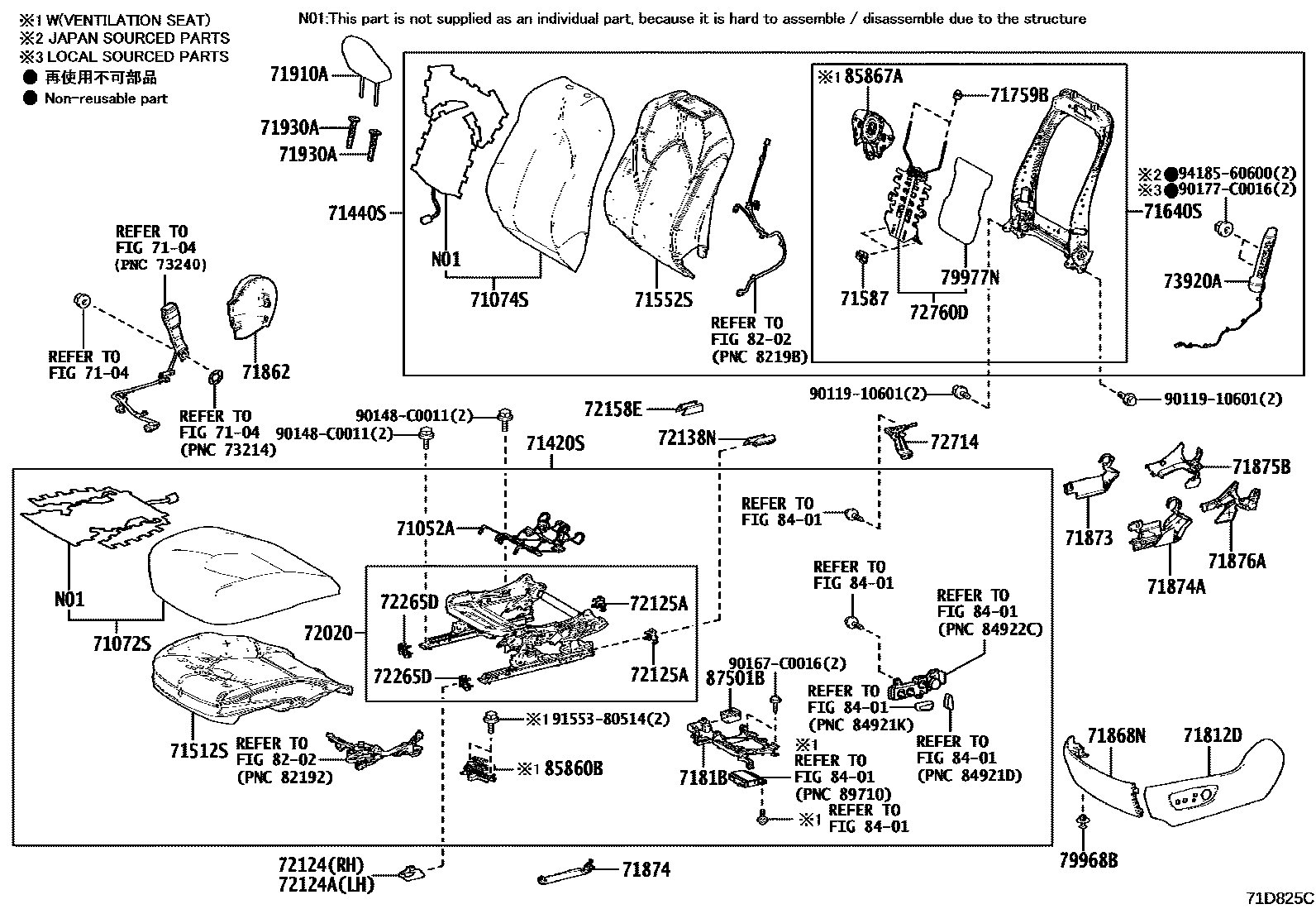 7101 — FRONT SEAT & SEAT TRACK