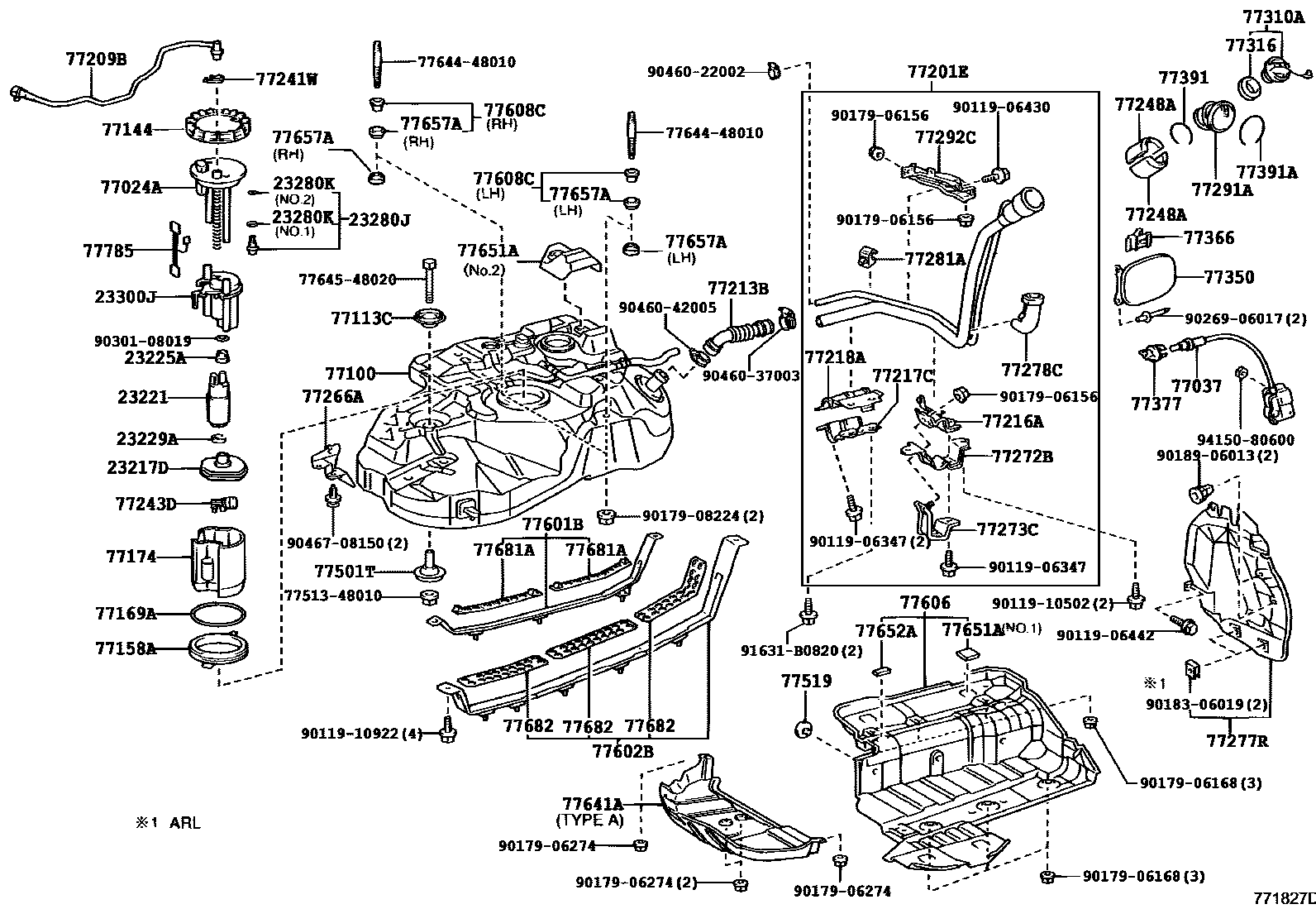 7701 — FUEL TANK & TUBE