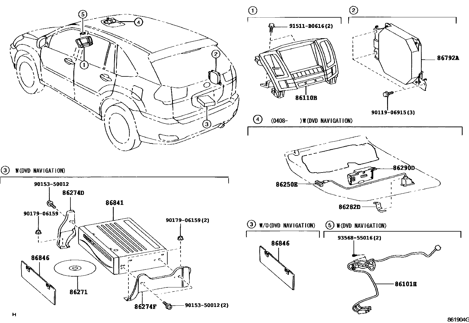 8603 — NAVIGATION & FRONT MONITOR DISPLAY