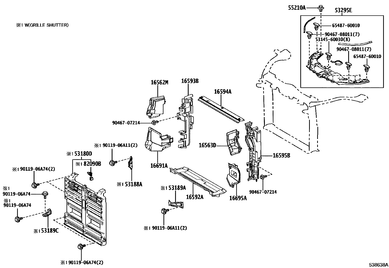 5304 — FRONT FENDER APRON & DASH PANEL