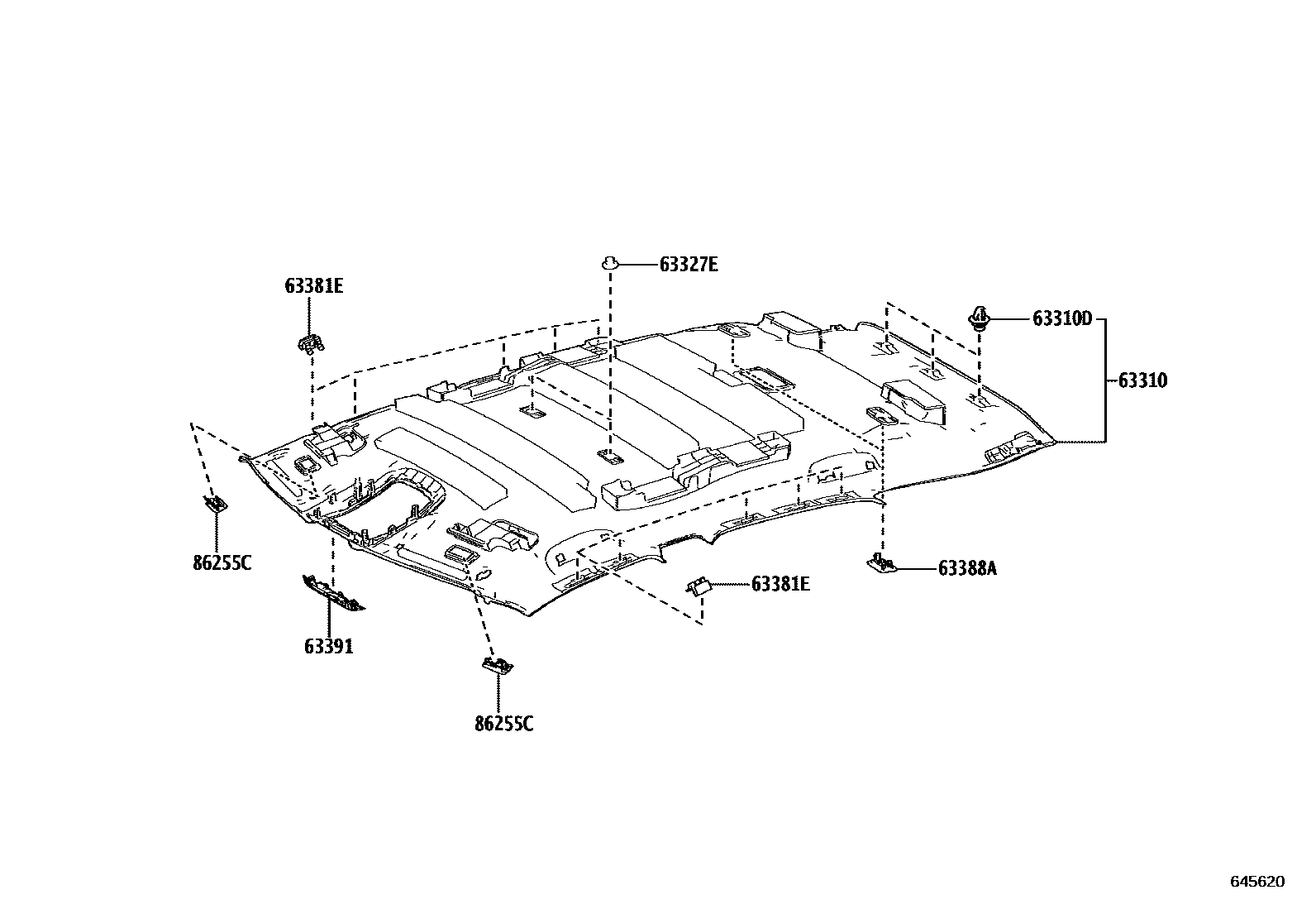 6402 — ROOF HEADLINING & SILENCER PAD
