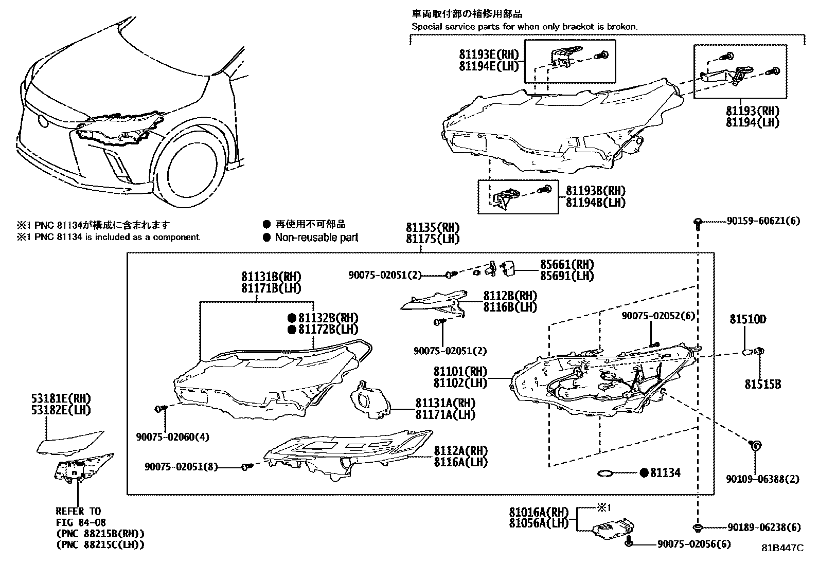 8101 — HEADLAMP