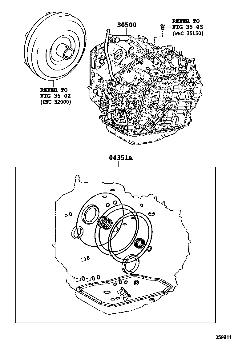 3501 — TRANSAXLE OR TRANSMISSION ASSY & GASKET KIT (ATM)