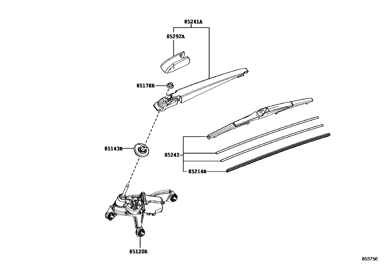 8502 — REAR WIPER