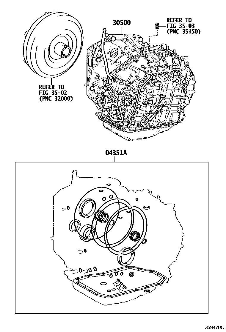 3501 — TRANSAXLE OR TRANSMISSION ASSY & GASKET KIT (ATM)