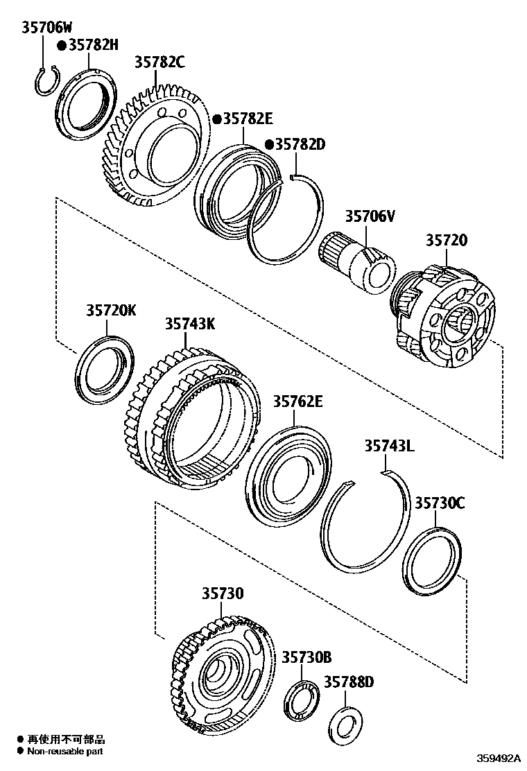 3510 — PLANETARY GEAR, REVERSE PISTON & COUNTER GEAR(ATM)