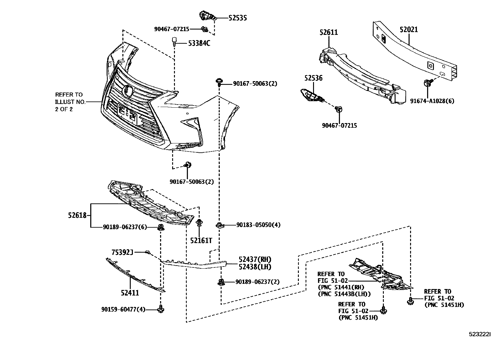 5201 — FRONT BUMPER & BUMPER STAY