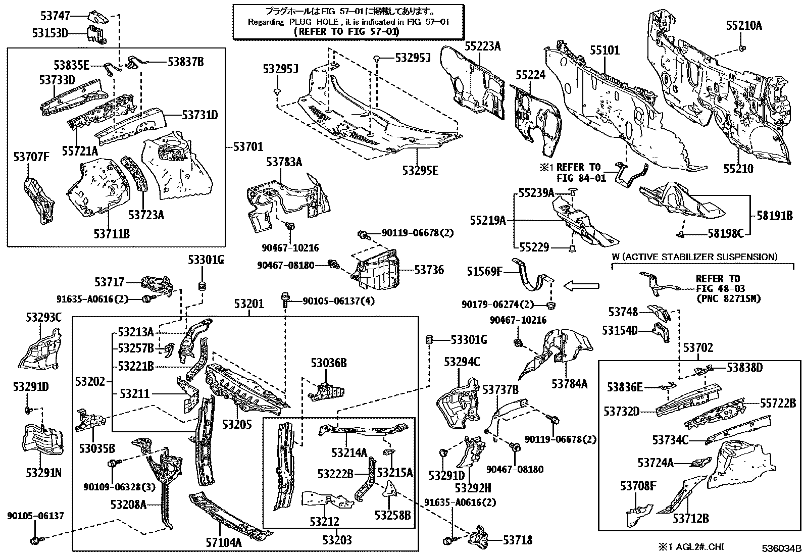 5304 — FRONT FENDER APRON & DASH PANEL