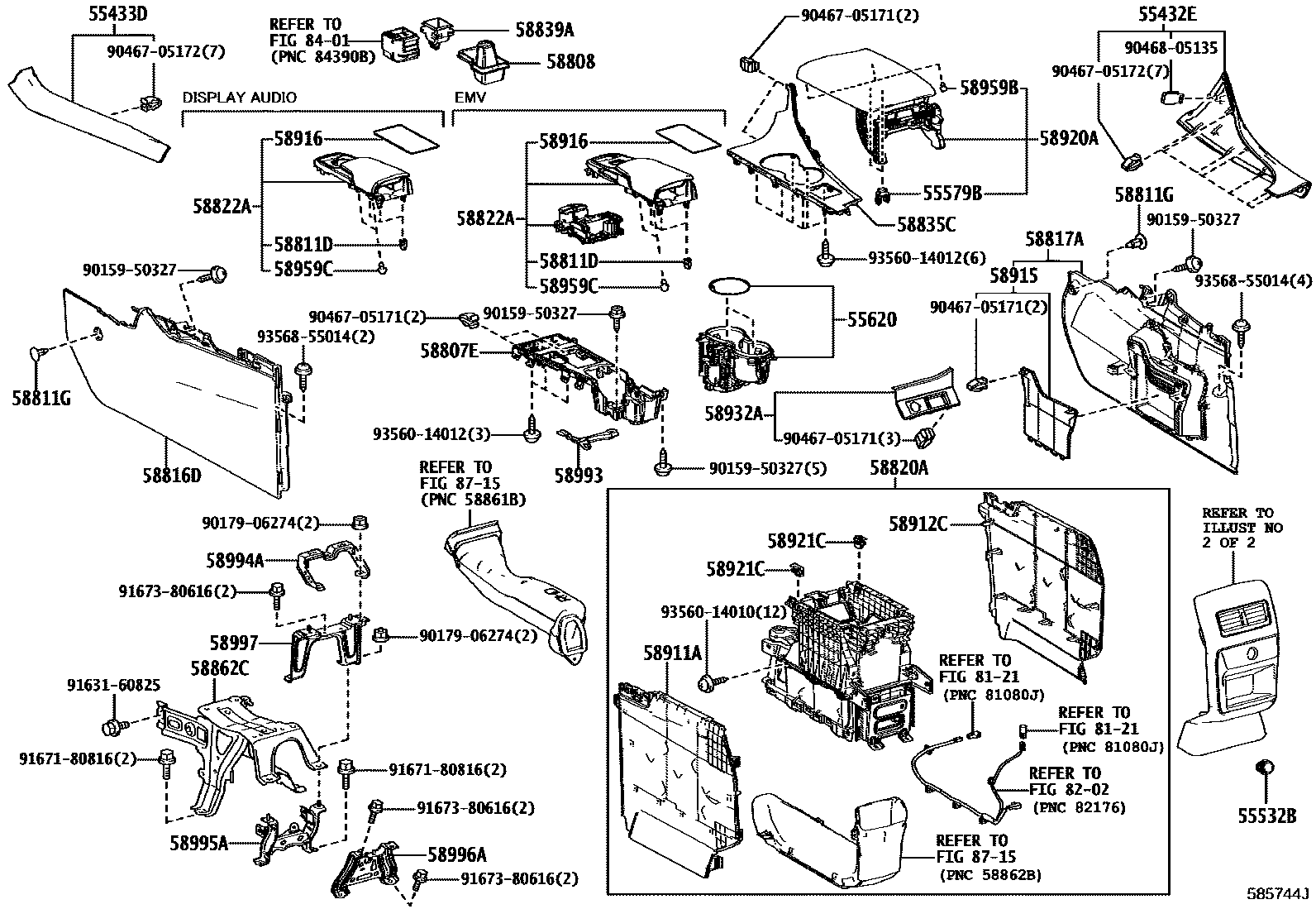 5806 — CONSOLE BOX & BRACKET
