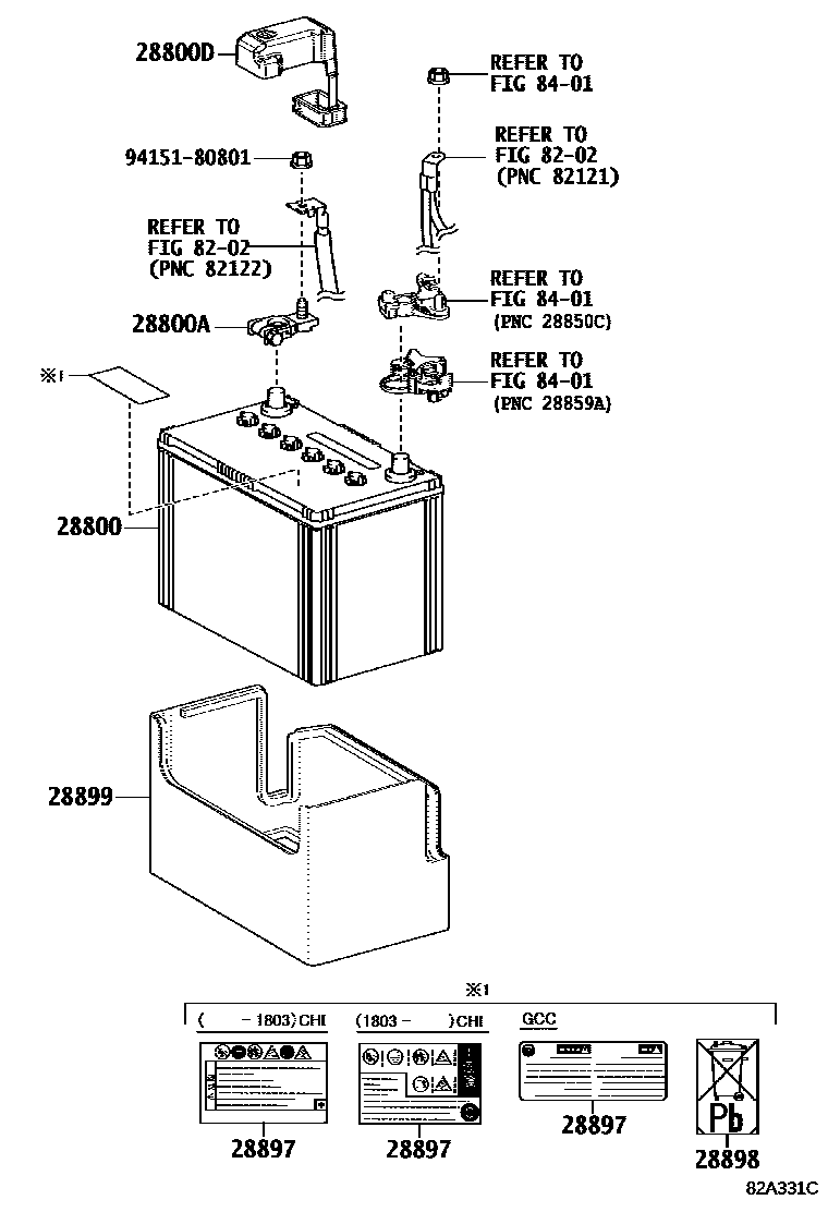 8201 — BATTERY & BATTERY CABLE