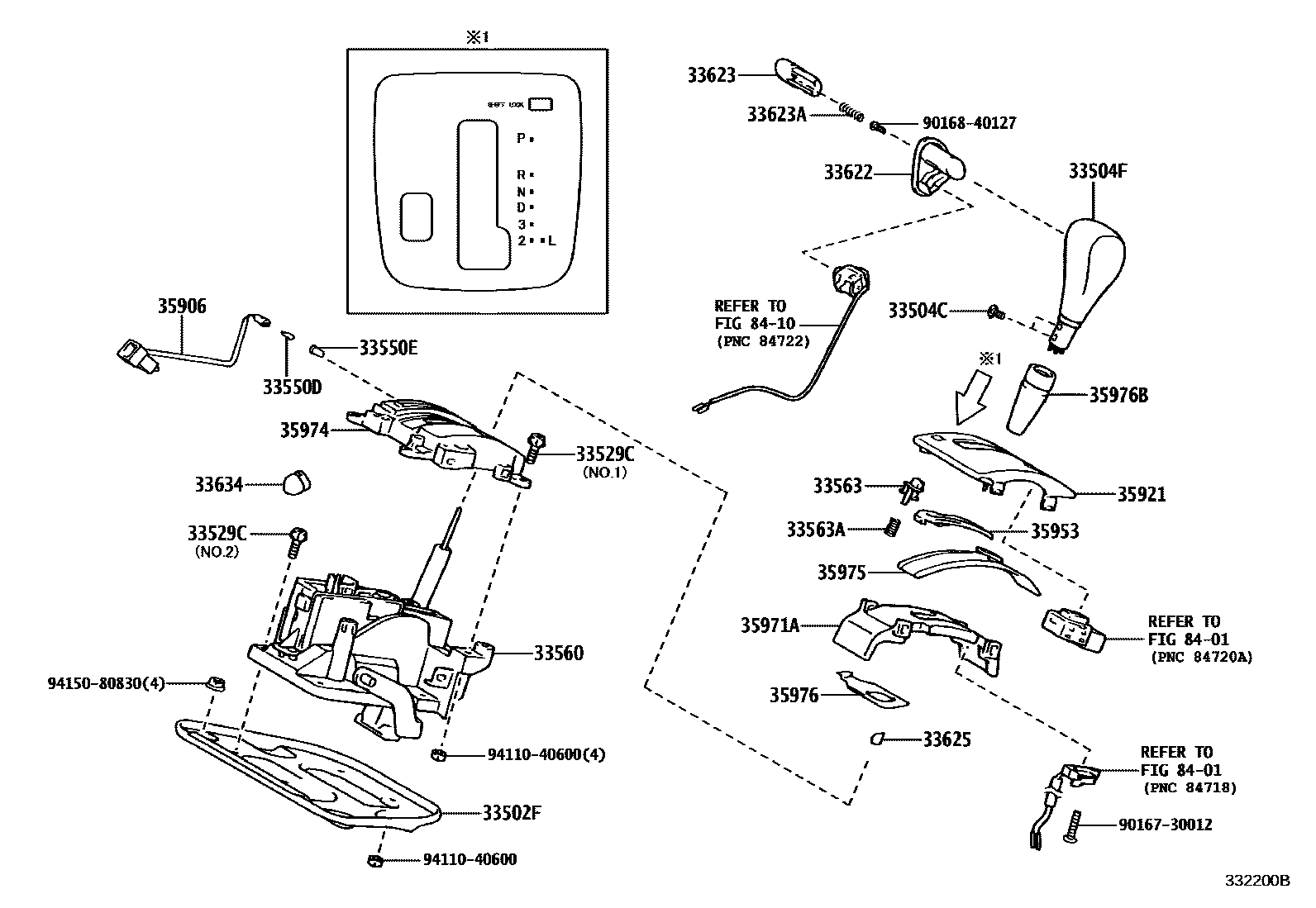 3312 — SHIFT LEVER & RETAINER