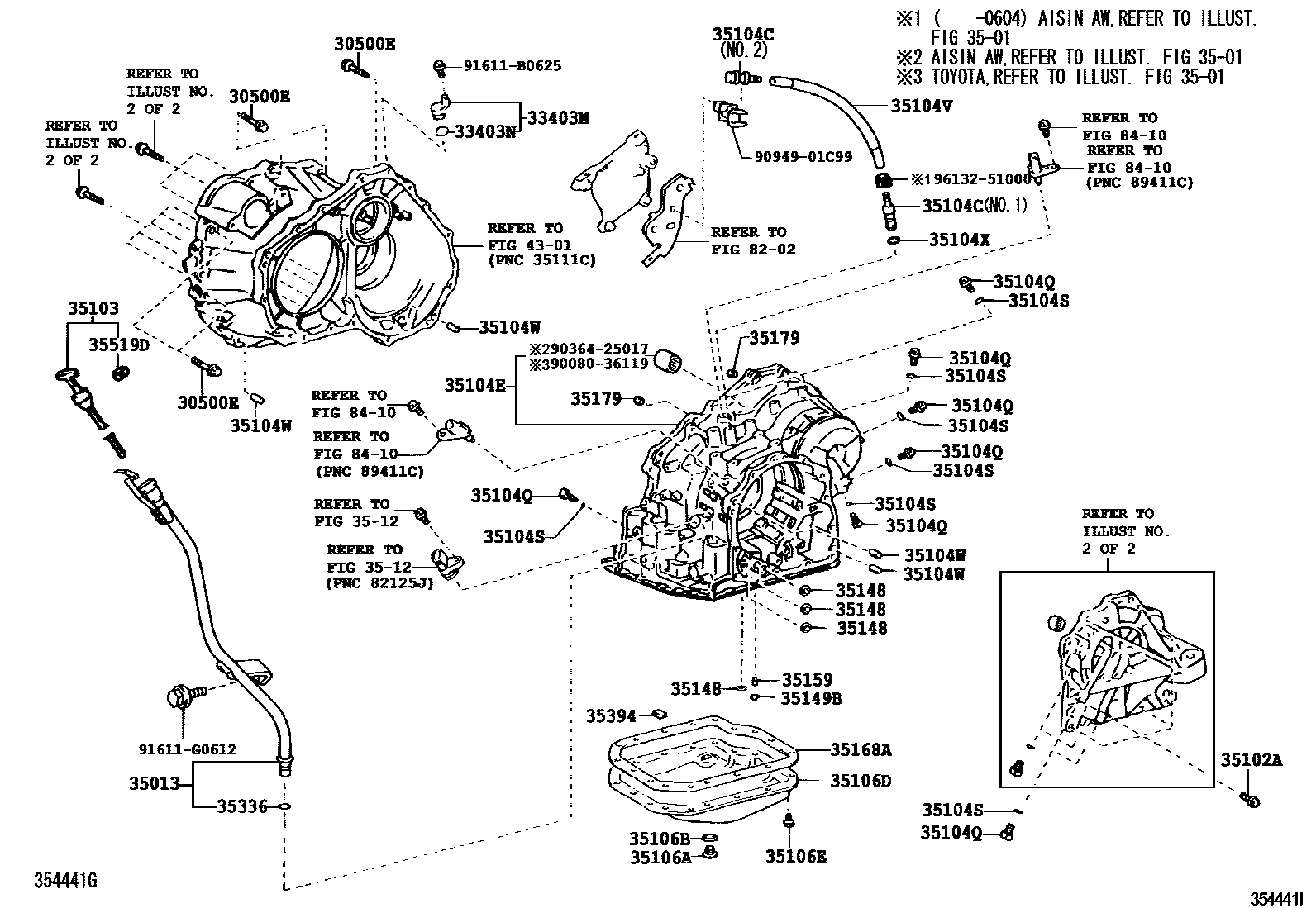 3503 — TRANSMISSION CASE & OIL PAN (ATM)