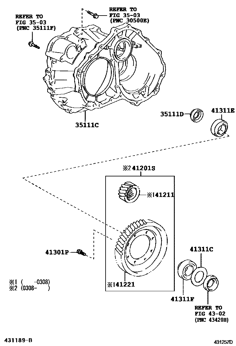 4301 — FRONT AXLE HOUSING & DIFFERENTIAL