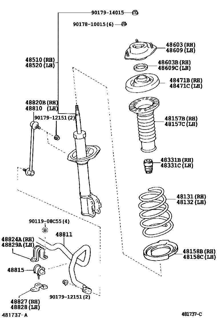 4803 — FRONT SPRING & SHOCK ABSORBER