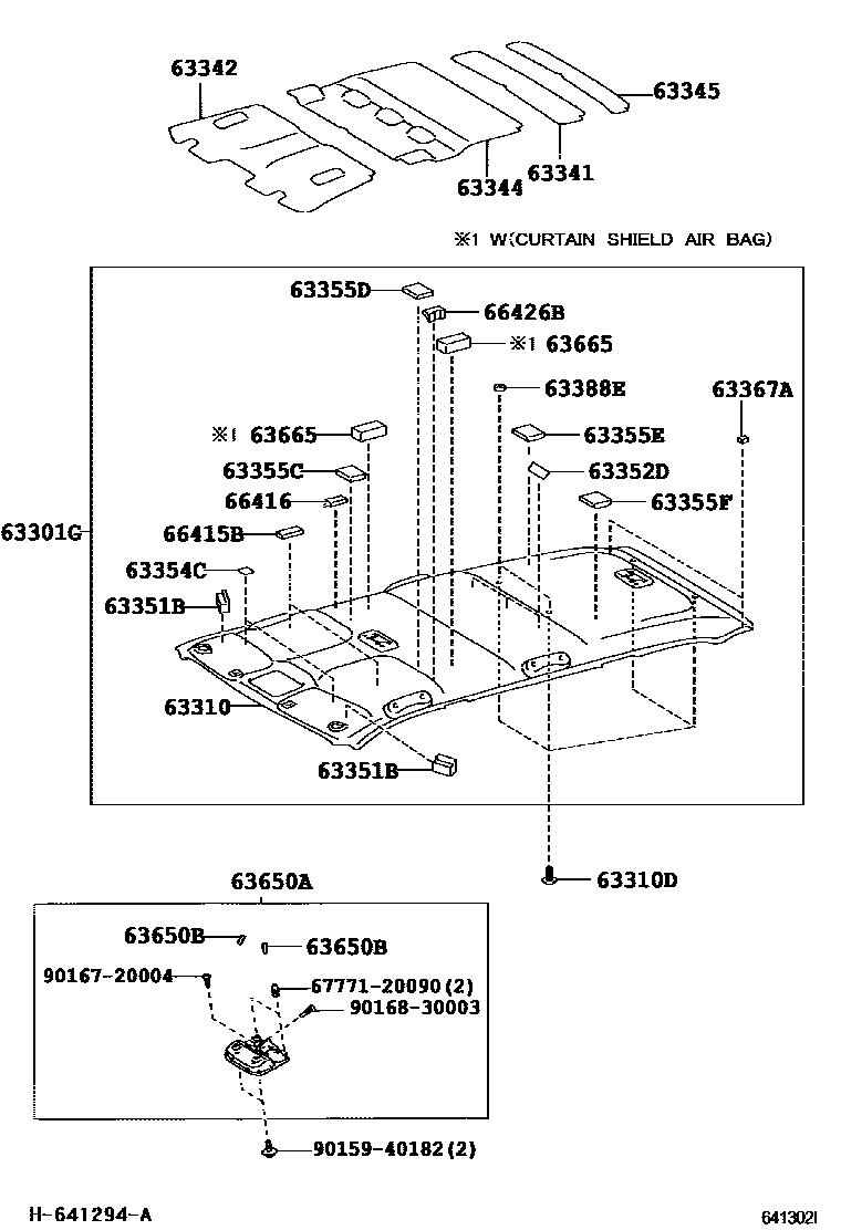 6402 — ROOF HEADLINING & SILENCER PAD