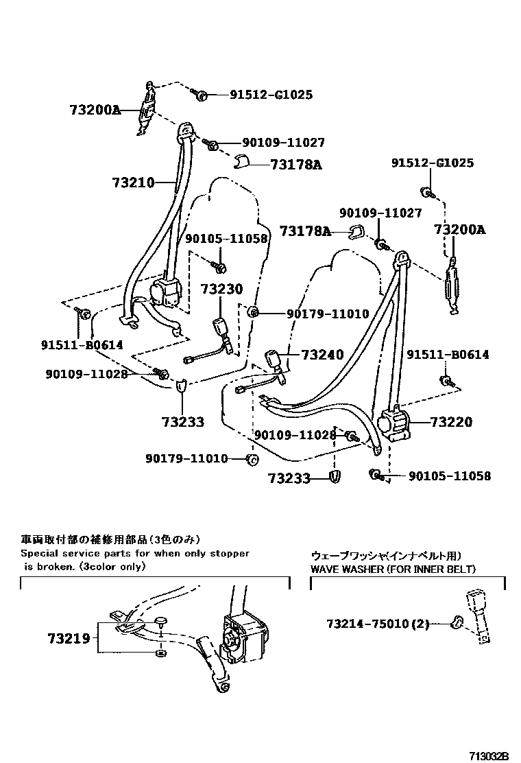 7104 — SEAT BELT & CHILD RESTRAINT SEAT