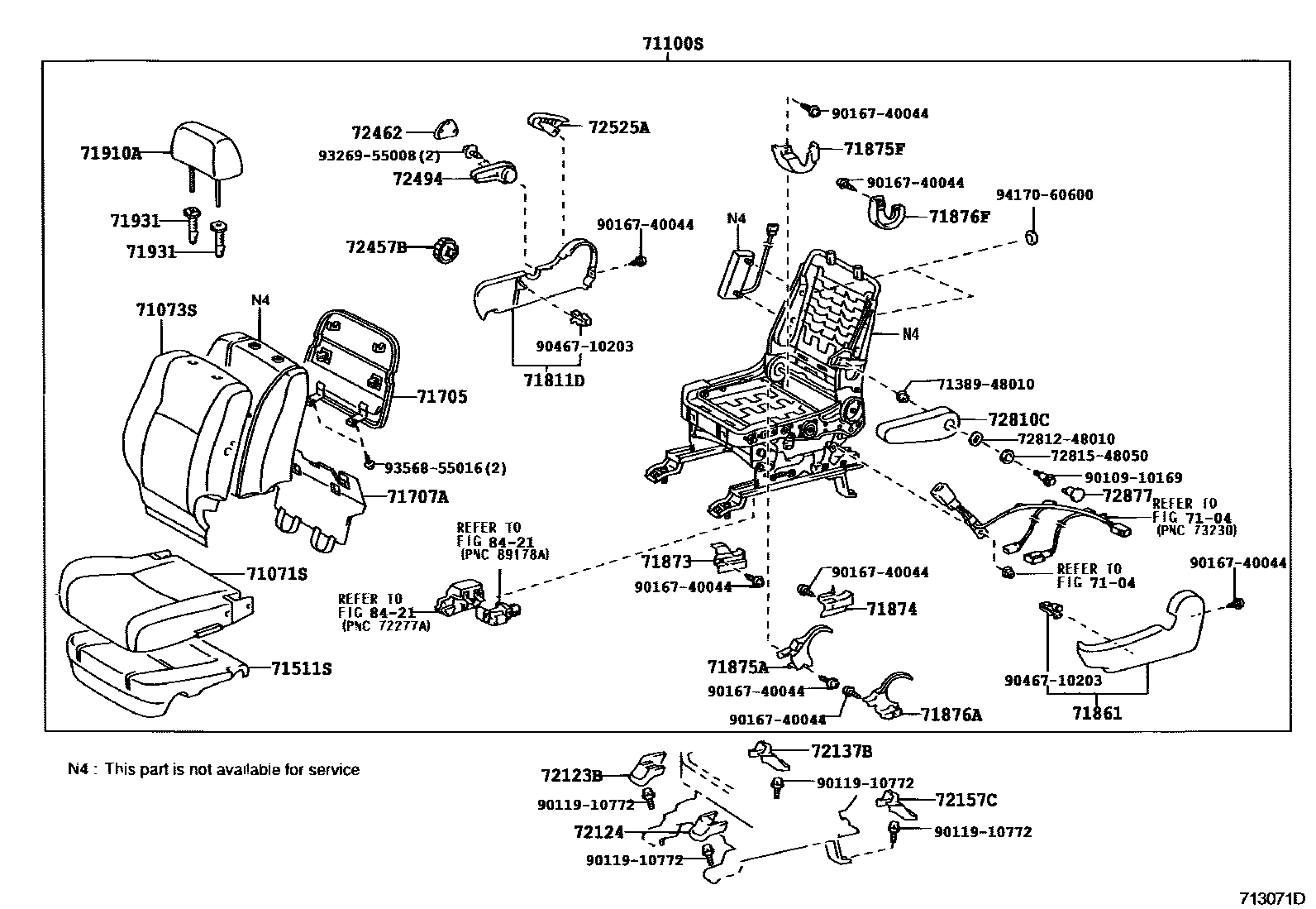 7101 — FRONT SEAT & SEAT TRACK