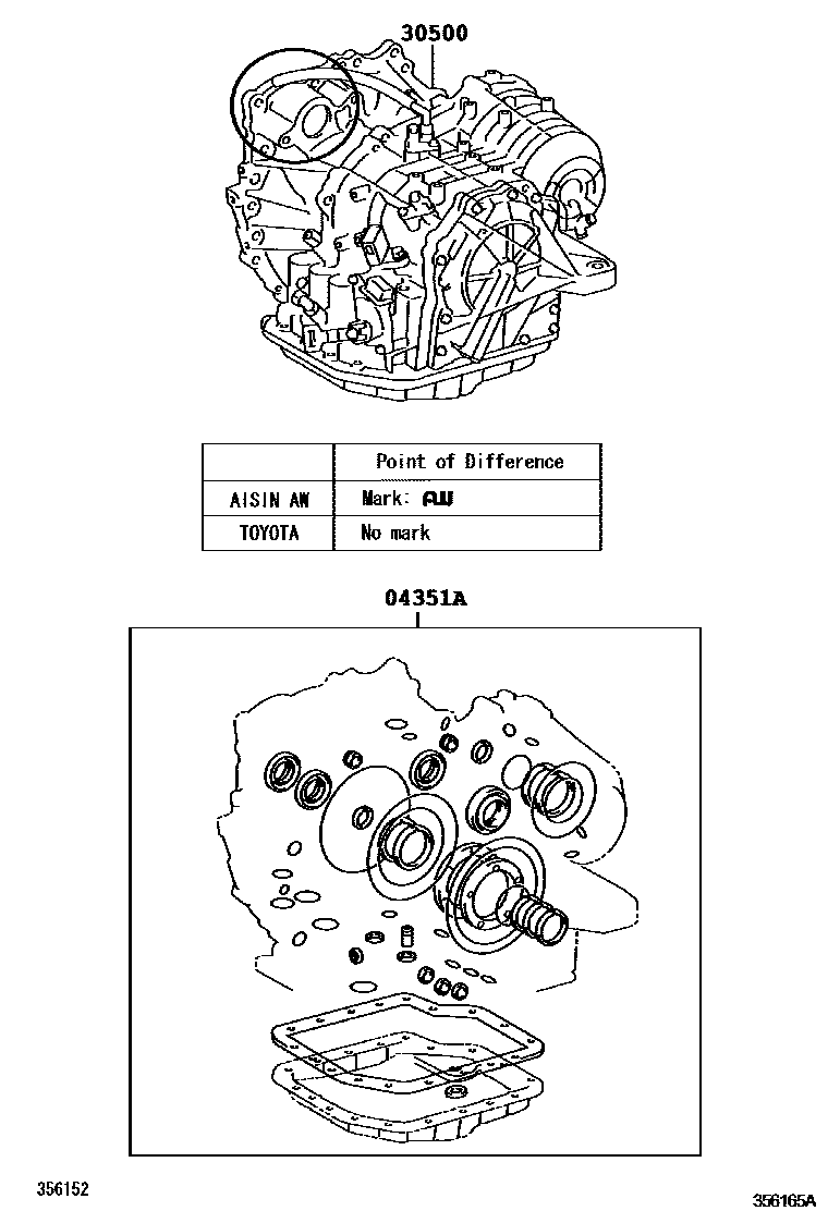 3501 — TRANSAXLE OR TRANSMISSION ASSY & GASKET KIT (ATM)