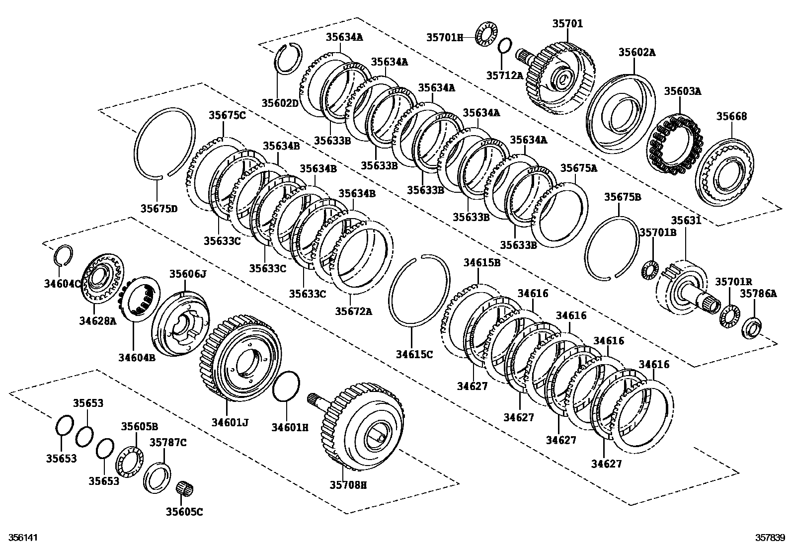 3507 — BRAKE BAND & MULTIPLE DISC CLUTCH (ATM)