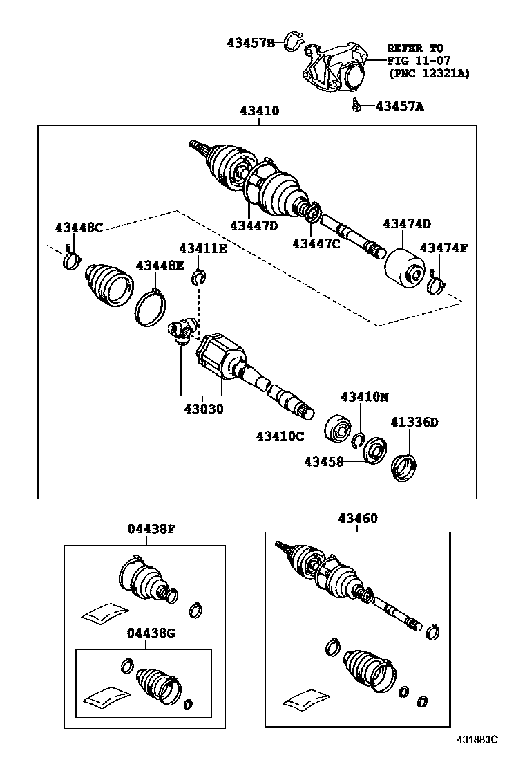 4302 — FRONT DRIVE SHAFT