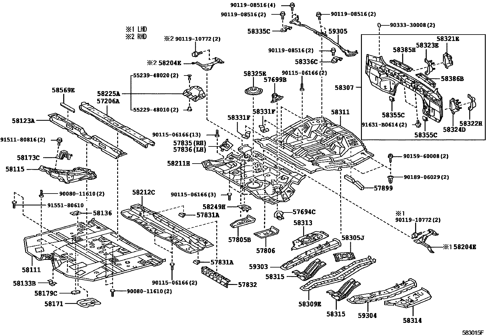 5801 — FLOOR PAN & LOWER BACK PANEL